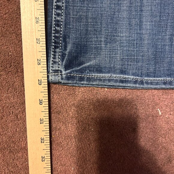 BKE Denim Aiden Bootcut Denim Men's Size 31 x 32 Blue Distressed style Stretch - Picture 9 of 10